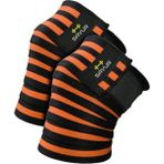 Savur Pro Knee Wraps - Diz Bandajı - Crossfit Ağırlık Dizliği 2'li - Turuncu - Standart