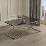 Sawoli Home Royal Gümüş Metal Ayak Orta Sehpa