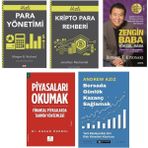 Say Yayınları Para Yonetimi + Kripto Para Rehberi+Zengin Baba Yoksul Baba + Piyasalari Okumak + Borsada Gunluk Kazanc Saglamak=(5 Kitap)