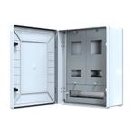Sayaç Panosu 14 Sigortalı 2 Monofaze Sayaçlı Sıva Üstü Sayaç Panosu IP65 40 x 50 x 20 cm POLİ 033