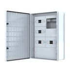 Sayaç Panosu 36 Sigortalı 25A-160A Kompakt Şalter Trifaze Sayaçlı Sıva Üstü Sayaç Panosu IP65 50 x 70 x 22.5 cm POLİ 043