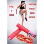 Sayaçlı Atlama İpi Saplı Antrenman Aleti Ip Egzersiz Evde Spor ERKL-584161