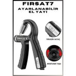 Sayaçlı Ayarlanabilir El Yayı 5-60 kg | El Bilek Parmak Önkol Kas Güçlendirici Egzersiz Aleti | Egzersiz Bilek Ön Kol Güçlendirme Aleti - 2 Adet - Siyah