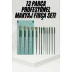 Sayarmarkt 13 Parça Taşınabilir Kılıflı Profesyonel Makyaj Fırça Seti Pudra Allık Fondöten Fırçası