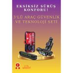 Sayarmarkt 3'lü Tam Koruma Araç Güvenlik Sistemi - Kaza Kayıt Kamerası ve Sesli Uyarıcı Park Sensörü Seti - Çok Renkli