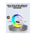 Sayarmarkt Başucu Için Tasarlanmış Kablosuz Şarjlı Gece Lambası ve Bluetooth Ses Sistemi