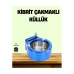 Sayarmarkt Çakmaklı Küllük Paslanmaz Çelik Şık Masa Aksesuarı