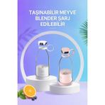 Sayarmarkt Cam Gövdeli Çevre Dostu Kablosuz Smoothie Blenderı - Çok Renkli