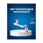 Sayarmarkt Dönen Musluk Başlığı 1080 Derece Ayarlanabilir Filtreli Sprey Uç