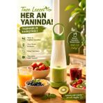 Sayarmarkt Günlük Shake ve Smoothie Hazırlamak Için Kablosuz Blender - Çok Renkli