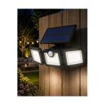 Sayarmarkt Hareket Sensörlü Solar Bahçe Lambası Güçlü Led Duvar Projektörü