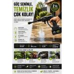 Sayarmarkt Kablosuz Şarjlı Araç Yıkama Makinesi Yüksek Basınçlı Su Tabancası
