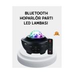Sayarmarkt LED Yıldızlı Projektör Galaxy Modlu Renk ve Parlaklık Ayarlı Gece Lambası