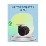 Sayarmarkt Mobilya Tekerleği 6 Cm Kilitsiz Tekli Satış