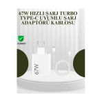 Sayarmarkt Otay Kullanışlı 67W Güçlü Şarj Adaptörü Ve Turbo Kablo Uzun Ömürlü Dayanıklı Tasarım 985623