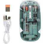 Sayarmarkt Pilli Kablosuz Mouse Bluetooth ve USB Uyumlu Sessiz Tıklama - Çok Renkli