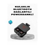 Sayarmarkt Powerbank Özellikli Bluetooth Kablosuz Kulaklık – Dokunmatik Kontrol, Uzun Pil Ömrü, Ergonomik Tasar