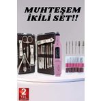 SAYARMARKT Protez Tırnak Sökücü Özellikli Manikür Pedikür Seti