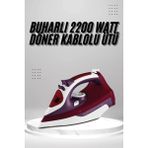 Sayarmarkt Seramik Tabanlı Kırmızı 2200 Watt Şok Buharlı Ütü - Çok Renkli