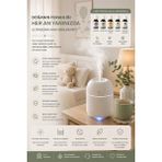 Sayarmarkt USB Bağlantılı LED Işıklı Mini Hava Nemlendirici - Çok Renkli
