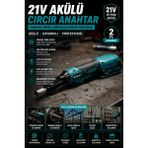 Sayarmarkt Yandan Sıkma Somun Montajına Uygun Şarjlı Cırcır Kolu