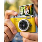 Sayarmarkt Yüksek Çözünürlüklü 48 Mp Kamera 4K Video Çekim Selfie Vlog Fotoğraf Makinesi - Çok Renkli