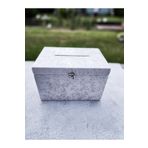 SAYE HOME Beyaz Düğün Çeyiz Sandık Para Takı Toplama Sandığı Söz Nişan Düğün Damat Çeyiz Sandık Takı Kutusu