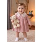Saye Kids Kız Bebek Elbise - 3 - 6 Ay - 03 Pembe