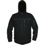 Saygınlar Mont Softshell Kapşonlu - Soft Shell Siyah - 3XL