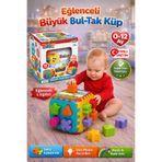 Sayıcı Kids Büyük Bul-Tak Küp - Bultak LEGO + Eğitici Oyuncak + Motor Beceri + 0-3 Yaş Oyuncak
