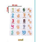 Sayılar Eşleştirme Oyunu Ahşap Iki Parçalı Bebek Puzzle Puzzle Eğitici Oyuncak