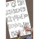 Sayılar ile Dev Boyama Rulosu 62×100 cm – Anaokulu / Kreş / Doğum Günü Aktivite Kağıdı