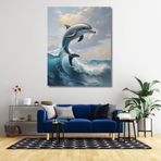 Sayılarla Boyama Hobi Seti Renkli Baskı 50x65 cm: Yunus