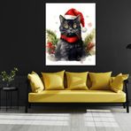 Sayılarla Boyama Hobi Seti Renkli Baskılı 80x100 cm: Şirin Kedi 2