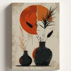 Sayılarla Boyama Tuval Hobi Seti VAZODA KADIN YÜZÜ Temalı Fırça ve Boya Dahil Set (Çıtalı) 40x50 CM Kendin Yap Sayılarla Tuval Boya Kiti (KASNAKLI)