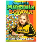Sayılarla Mandala Boyama (50 Tam Sayfa Tek Yüze Baskılıdır)