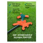 Sayım 360° Döner Bahçe Sulama Fıskiyesi – Ayarlanabilir 3 Kollu Sprinkler Başlık