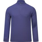 Saykı Mor Regular Fit Yarım Balıkçı Yaka Fermuarlı Kazak - XL