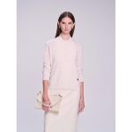 Saykı Woman Regular Fit%100 Kaşmir Ekru Kazak