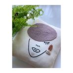 SAYMİNE Kırlent Işleme Punch (Panç) Hediyelik Süs El Yapımı El Emeği Punch Dekoratif Yastık Kılıfı KREM 42 x 42