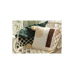 SAYMİNE Kırlent Işleme Punch (Panç) Hediyelik Yastık El Yapımı Punch Işi Panç Dekoratif Yastık Kılıfı KREM 43 x 43