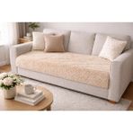 Saymine Kuzu Peluş Koltuk Örtüsü - Yumuşak Dokulu 180X90CM - Bej - 90 x 180 cm