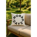 SAYMİNE NO BAD DAYS SİYAH MODEL PUNCH KIRLENT KILIFI KREM 43 x 43