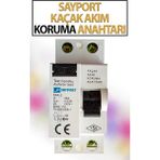Sayport Kaçak Akım Koruma Rölesi 40X30 240 Volt 50 Hz