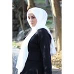 SAYRA Shawl Kadın Beyaz Caz Şal