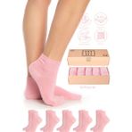Saysez Bambu Kadın Yarım Konç Düz Çorap Dikişsiz Premium Kutulu 5'li - Pembe - 36 - 40