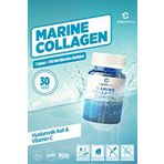 SaytekMed Marine Collagen, Hidrolize Kollajen, Hyaluronik Asit ve Vitamin C İçeren Takviye Gıda (30 Tablet)