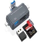 Saywin Usb Ligtning Type-C Girişli Kart Okuyucu Multi Otg Usb C Adapter Sd Tf Micro Card Reader