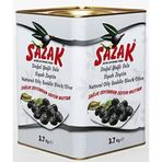 Sazak Doğal M Boy İri Taneli 3,7 kg Yağlı Sele Siyah Zeytin