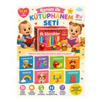 SAZE Benim İlk Kütüphanem İlk Sözcükler Seti 8’li Karton Kitap Bebek Eğitici Kitap Seti 12 Ay+ İlk Kelimeler Öğretici Seri